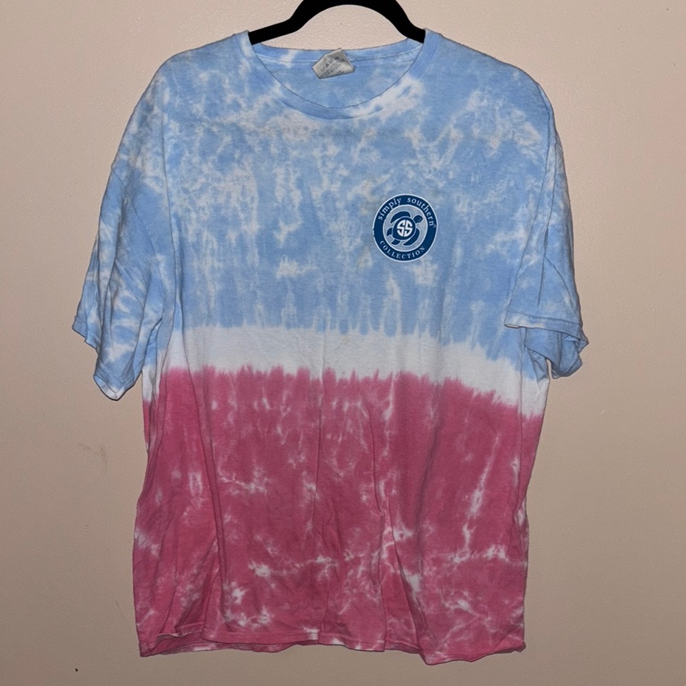 Red white and blue patriotic simply southern save the turtles T-shirt